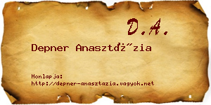 Depner Anasztázia névjegykártya